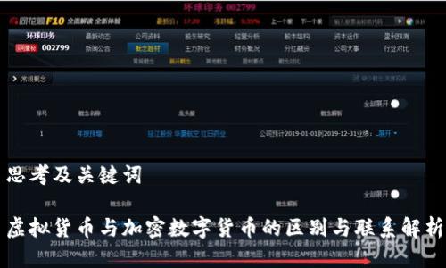 思考及关键词
虚拟货币与加密数字货币的区别与联系解析